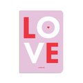 Блокнот в клетку Love фиолетовый: Фото