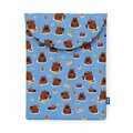 Vertical laptop case "Capybaras" blue: Photo