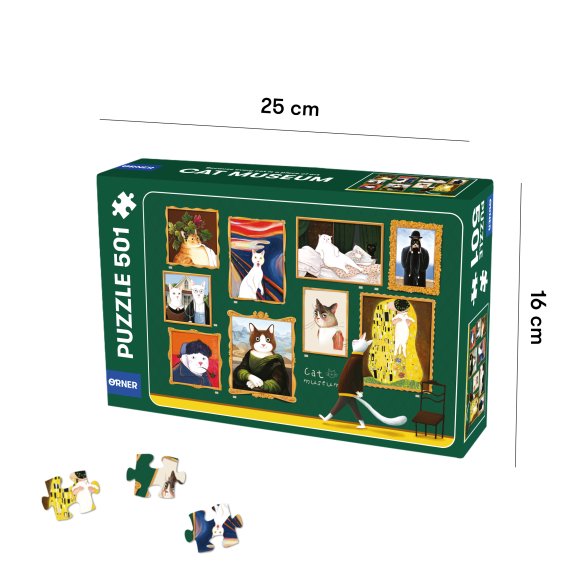 Пазл ORNER x InnaRuda «Кошачий музей» 500 элементов: Фото