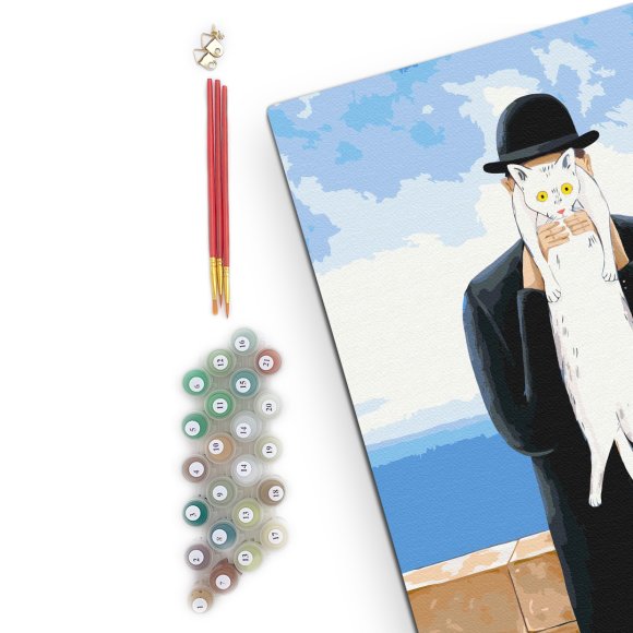 Картина по номерам ORNER x InnaRuda «Кот Человеческий»: Фото