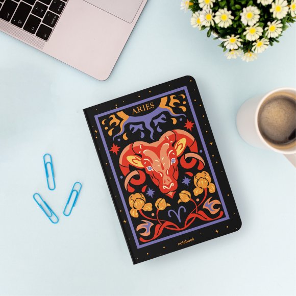 Блокнот в точку «Знак зодиака — Овен»: Фото