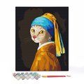 Картина по номерам ORNER x InnaRuda «Кошка с жемчужной серьгой»: Фото 2