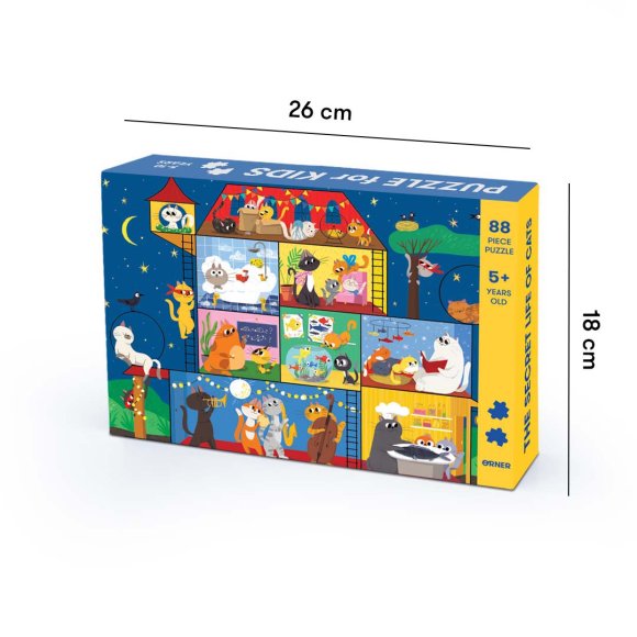 Kids puzzle The secret life of cats 88 elements: Photo