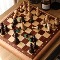  Wooden chess brown: Photo 10 - ORNER 