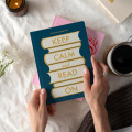  Дневник читательский «Keep calm and read on» синий: Фото 14 - ORNER 