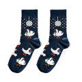  Шкарпетки «Гуси-винолюби» темно-сині 1 пара: Фото - ORNER 