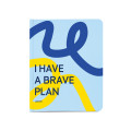  Планер «I HAVE A BRAVE PLAN» патріотичний блакитний: Фото - ORNER 