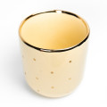  Yellow glass with gold dot and gold edge: Photo 2 - ORNER 