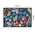  Jigsaw puzzle Watercolor feathers 500 elements: Photo 3 - ORNER 