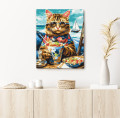  Картина по номерам «Кот в отпуске»: Фото 5 - ORNER 