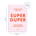  SUPER DUPER plaid notebook pink: Photo 2 - ORNER 