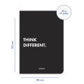 Think Different plaid notebook black: Photo 2 - ORNER 