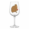  Wine glass Capybara with wine 400 ml: Photo - ORNER 