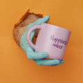  Чашка фиолетовая «Happiness maker»: Фото 3 - ORNER 