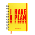  Set of Big planner I HAVE A PLAN yellow and Calendar Happy 2021: Photo 2 - ORNER 
