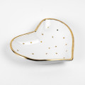  Блюдце «Сердечко» золото белое 8 см: Фото 2 - ORNER 