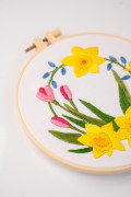  Набір для вишивання Ø160 мм «Вінок із нарцисів»: Фото 8 - ORNER 