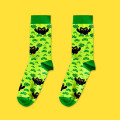  Шкарпетки «Котики і символи удачі» зелені 1 пара: Фото 2 - ORNER 