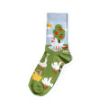  Шкарпетки «Гуси-винолюби» зелені 1 пара: Фото 3 - ORNER 