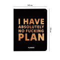  Планер «I HAVE ABSOLUTELY NO PLAN» черный: Фото 2 - ORNER 