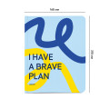  Планер «I HAVE A BRAVE PLAN» патріотичний блакитний: Фото 3 - ORNER 