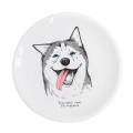  Happy husky Plate: Photo - ORNER 