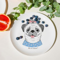  Pug Lady plate: Photo 3 - ORNER 