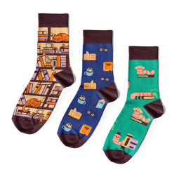 Set of socks Booklover's dream: photo - ORNER