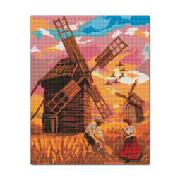  Diamond mosaic Ukrainian Windmills: photo - ORNER 