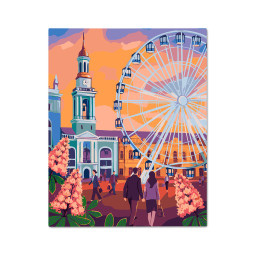  Paint by numbers Kontraktova Square: photo - ORNER 