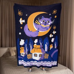  Плед «Колыбельная» синий: фото - ORNER 