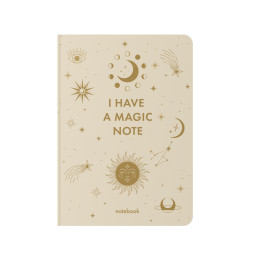  Блокнот в клетку «I HAVE A MAGIC NOTE» бежевый: фото - ORNER 