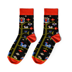  Носки «Дерево жизни» чёрные: фото - ORNER 