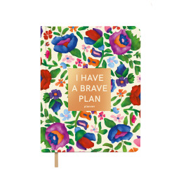  Planner I HAVE A BRAVE PLAN flowers beige: photo - ORNER 