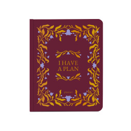  Планер «I HAVE A PLAN» марсаловый с плетением: фото - ORNER 