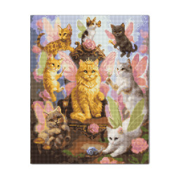  Diamond mosaic Fairy Cats: photo - ORNER 