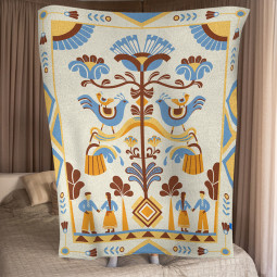  Плед «Дерево рода» светлый: фото - ORNER 