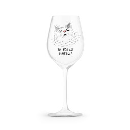  Бокал для вина «Удивленный кот»: фото - ORNER 