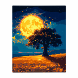  Painting by numbers Full Moon: photo - ORNER 