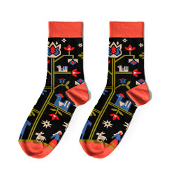  Шкарпетки «Дерево життя» чорні 1 пара: фото - ORNER 