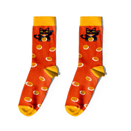  Socks Cats and Lucky Symbols red: photo - ORNER 