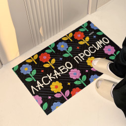  Door carpet Welcome. Flowers: photo - ORNER 