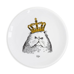  A cat in a crown Plate: photo - ORNER 