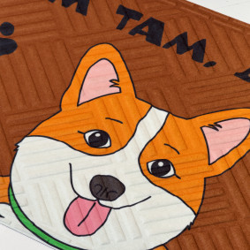  Door carpet Home is where woof is: photo 2 - ORNER 