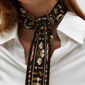  Twilly Scarf Family tree black: photo 2 - ORNER 