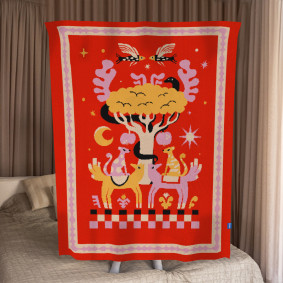  Blanket Wonderland red: photo - ORNER 