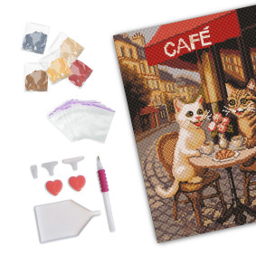  Diamond mosaic Cat Café: photo 2 - ORNER 