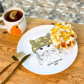  Тарелка ORNER «Кот-защитник»: фото 2 - ORNER 
