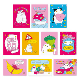  Set of postcards by ORNER x Maliunok A sign of attention for you 10 pcs: photo - ORNER 