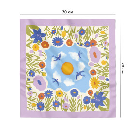  Платок «Ласточкино небо» голубой: фото 2 - ORNER 